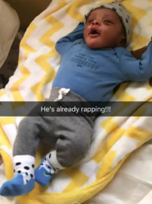 Comedian Bovi Shares Cute Photo Of His Son; Says His Baby Is Already Rapping